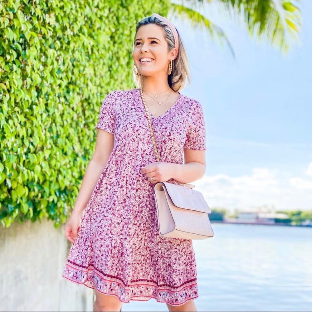 Soft and comfortable swing dress.
